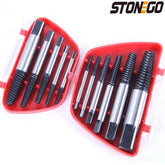 STONEGO 5PCS/6PCS Broken Damaged Screwdriver Extractor Drill Bit Set Carbon Steel Double Side Screw Pull Center Drill Bits - GiFTiFY