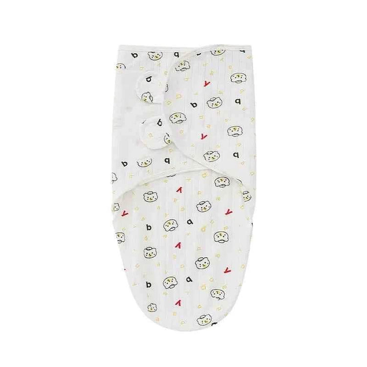 Newborn Baby Wrap Anti-Startle 2Pcs/Set Baby Swaddle Sleeping Cocoon Design 100%Cotton Baby Adjustable Blanket 0-6 Months - GiFTiFY