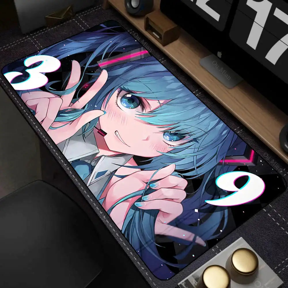 Popular virtual diva H-Hatsune Cute Miku Mouse Pad Mouse pads by DSERS