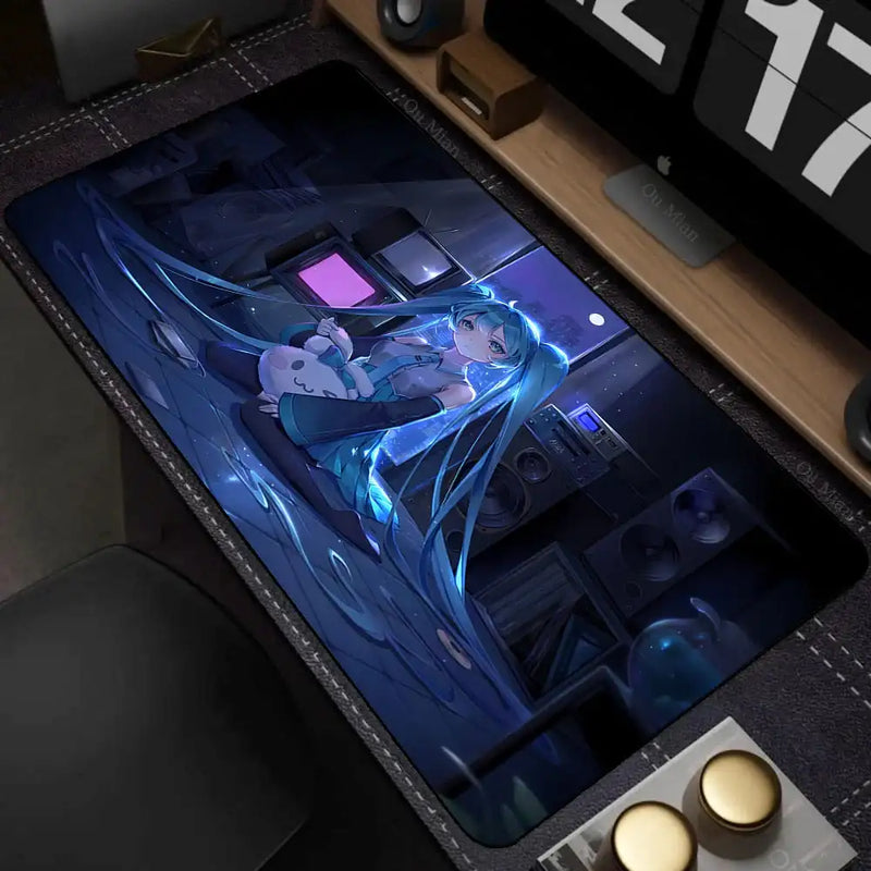 Popular virtual diva H-Hatsune Cute Miku Mouse Pad Mouse pads by DSERS