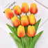 5 Pieces Tulips Artificial Flowers Bunch Home Decor Real Touch Tulip Flowers for Decoration Wedding Bridal Bouquet Fake Flowers