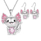 Romantic Double Heart Jewelry Set for Brides - GiFTiFY