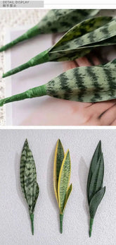 Aritificial Snake Plant Home Decorations Wedding Supply School Eucalyptus Plant by DSERS
