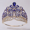 European Miss Universe Big Forest Crystal Wedding Crowns Cubic Zircon Crown Queen Rhinestone Tiara Party Stage Show Hair Jewelry GiFTiFY