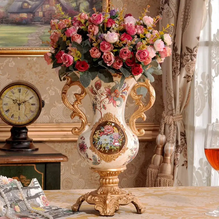 Rose Artificial Flowers Silk Flower with Stems Fake Flowers Bouquet Centerpiece for Party Table Floral Home Bridal Wedding Decor