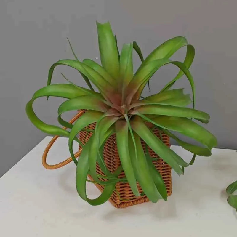 Artificial Green Plant Air Grass Succulent Miniature Potted Garden for Outdoor Desktop Living Room Home Decor