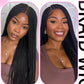 Small Square Knotless Box Braided Wig With Baby Hair Synthetic Full Lace Cornrow Braids Wigs Goddess Braided Wig For Black Women GiFTiFY