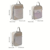 3-piece travel compression packing cube, travel bag luggage organizer travel essentials carry-on luggage compression cube GiFiFY