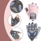1 Pair Workout Gloves with Liquid Silicone for Women Fingerless Cycling Gloves Non-slip Men's Gym Weight Lifting Gloves DSERS