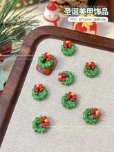 Christmas Series Nail Art Accessories 3D Resin Nail Charms Cute Bells Reindeer Snowman Cartoon Versatile Winter Nail Decorations