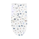 Newborn Baby Wrap Anti-Startle 2Pcs/Set Baby Swaddle Sleeping Cocoon Design 100%Cotton Baby Adjustable Blanket 0-6 Months - GiFTiFY