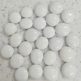 100g/3.52oz(Approx. 18-25pcs) Oblate Bead Glass Mosaic Tiles Colorful Round Mosaic Making Material Multi Diameter DIY Craft Tile