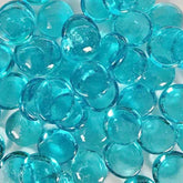 100g/3.52oz(Approx. 18-25pcs) Oblate Bead Glass Mosaic Tiles Colorful Round Mosaic Making Material Multi Diameter DIY Craft Tile