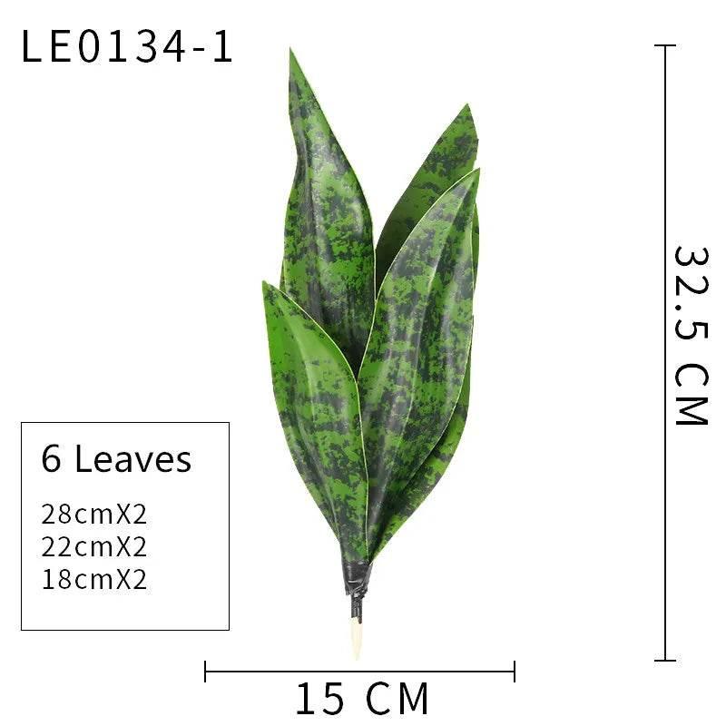 Artificial Succulents Plants House Decoration Accessori Tropical Fake Long Leaf Bonsai Hotel Party Home Decor Photo Props by DSERS