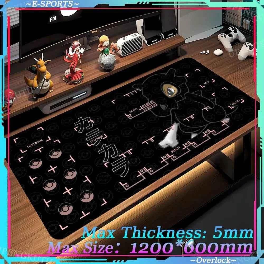 Mouse Pad Large Desk Mat P_Pokemones Anime Playmat 900x400 Xxl TGM PTCG Card Games Speed Computer and Office Gamer Cabinet mat - GiFTiFY