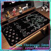 Mouse Pad Large Desk Mat P_Pokemones Anime Playmat 900x400 Xxl TGM PTCG Card Games Speed Computer and Office Gamer Cabinet mat - GiFTiFY