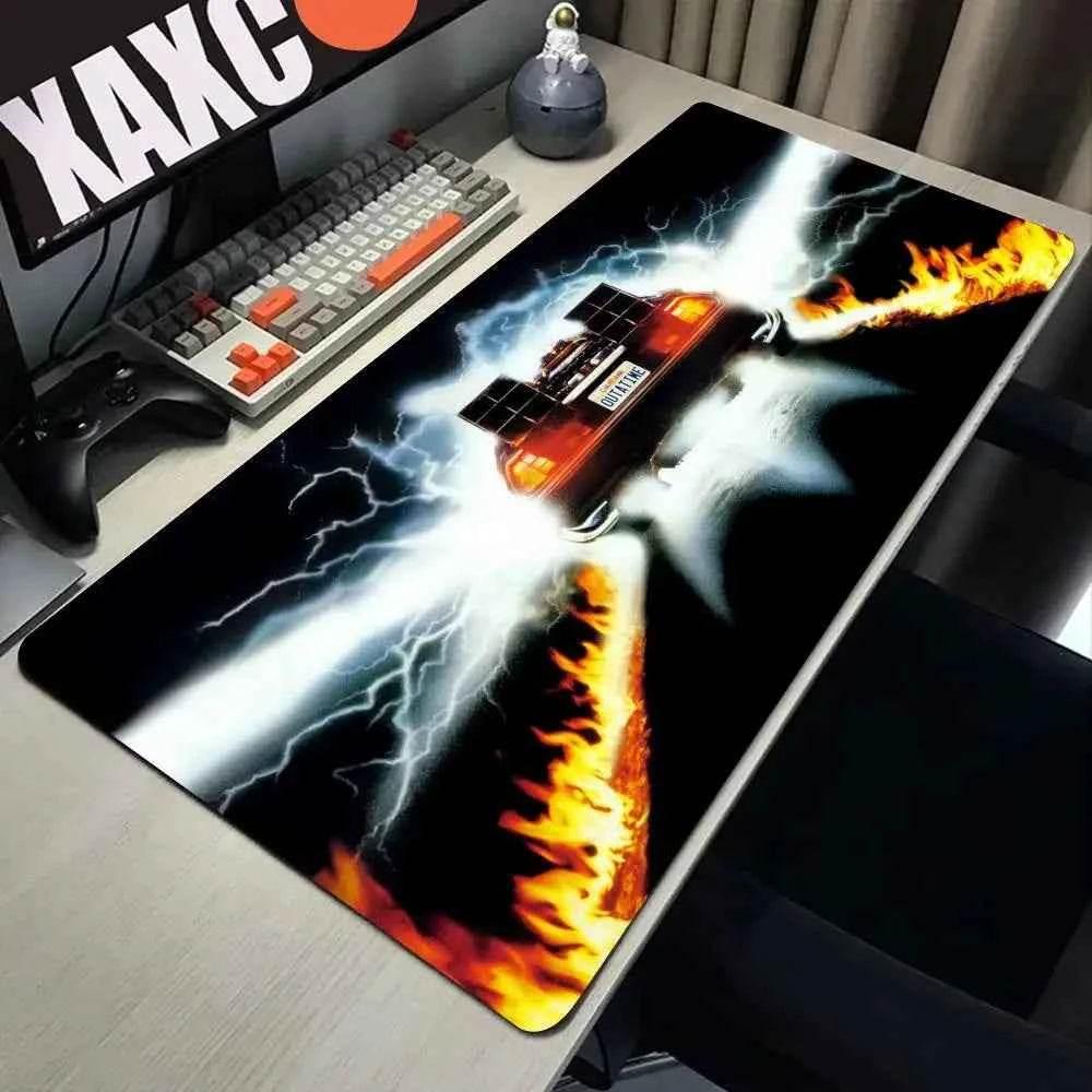 Back To The Future Large Mouse Pad 90x40cm Computer Mousepad Big Keyboard Mat Car Table Carpet Big Desk Mats Rubber Rugs - GiFTiFY