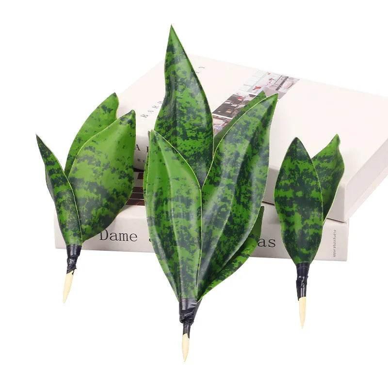 Artificial Succulents Plants House Decoration Accessori Tropical Fake Long Leaf Bonsai Hotel Party Home Decor Photo Props by DSERS