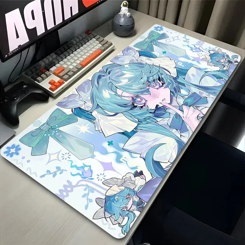Mouse Pad Kawaii Neon M-miku Gaming Mousepad DSERS