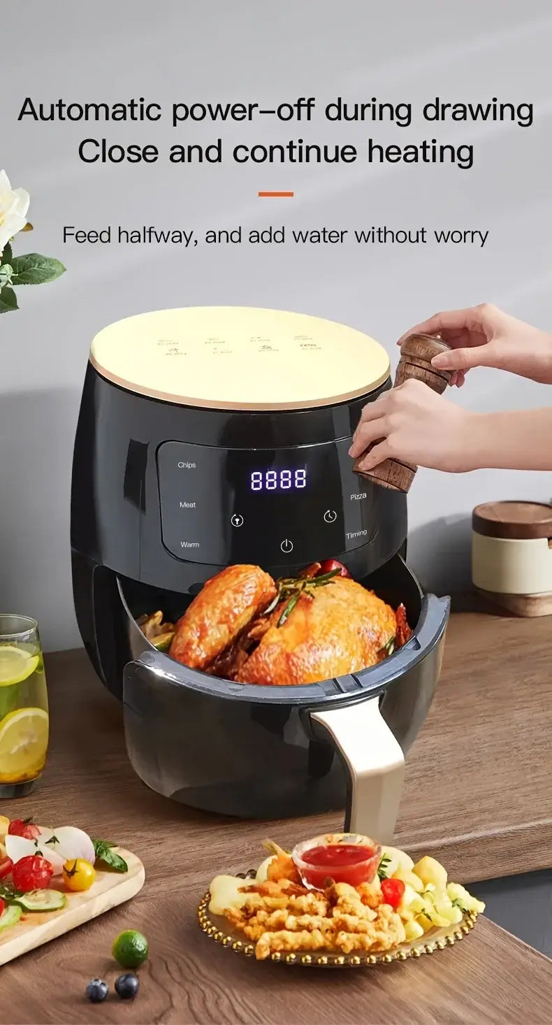 6L Air fryer Multi-functional intelligent touch screen oven Large capacity Electro mechanical deep fryer for home