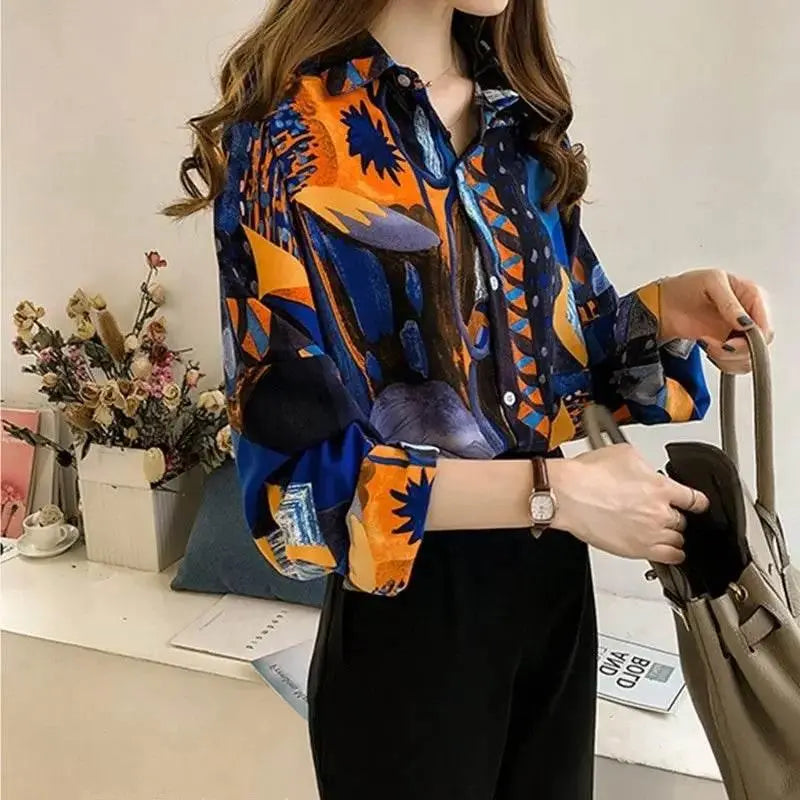 Chic Loose Chiffon Shirt for Women - hover