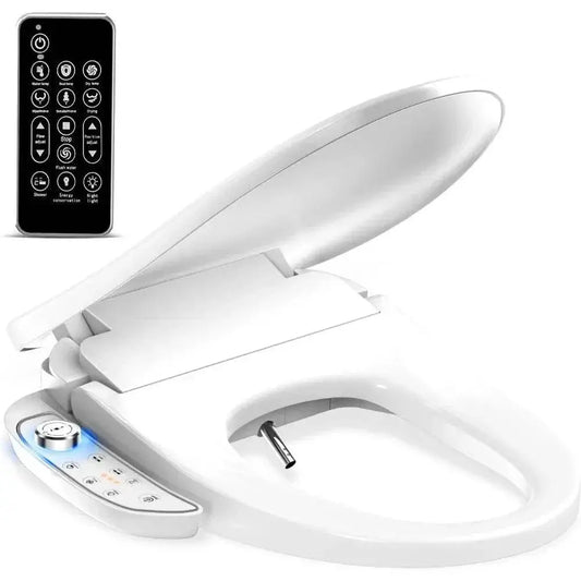 Electric Bidet Toilet Seat with Wireless Remote - Elongated Heated Bidet Toilet Seat - Bidet Warm Water with Dryer, bidet for pleasure - GiFTiFY