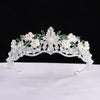 Luxury Baroque Purple Crystal Pearl Bridal Crown Tiara Magnificent Rhinestone Diadem for Bride Headband Wedding Hair Accessories DSERS