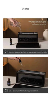 7 colors of essential oil fireplace diffuser mini flame aromatherapy fireplace humidifier aromatherapy oil diffuser - GiFTiFY