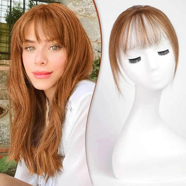 Ombre Light Blonde Clip in Bangs 100% Real Human Hair Bangs human hair wigs with bangs - GiFTiFY