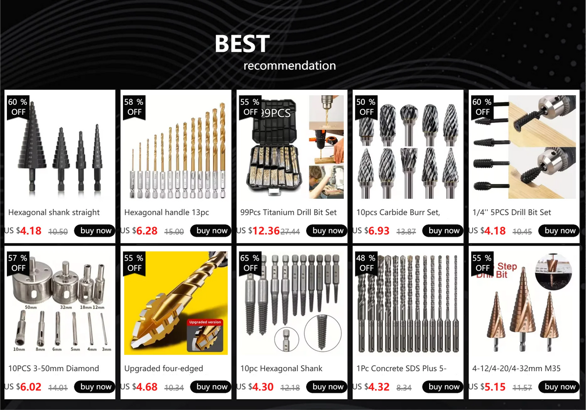 10PCS 3-50mm Diamond Hole Saw Drill Bits Set For Glass Marble Porcelain Tile Cutting Tools Drill Bits Set by GiFiFY