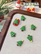 Christmas Series Nail Art Accessories 3D Resin Nail Charms Cute Bells Reindeer Snowman Cartoon Versatile Winter Nail Decorations