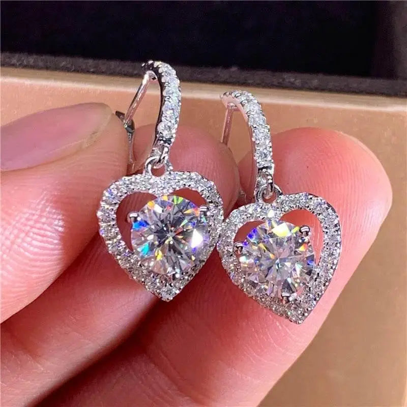 Stunning Blue Zircon Star Dangle Earrings blue zircon earrings Earrings by Zopi