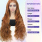 Colored Ginger Blonde 9X6 Glueless Lace Front Human Hair Wig Ready To Go&Wear Glueless Body Wave Lace Wig Burgundy Straight Wigs GiFTiFY