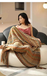 Boho Bed Plaid Blanket Geometry Aztec Baja Blankets Ethnic Sofa Cover Slipcover Decor Throw Wall Hanging Tapestry Rug Cobertor - GiFTiFY