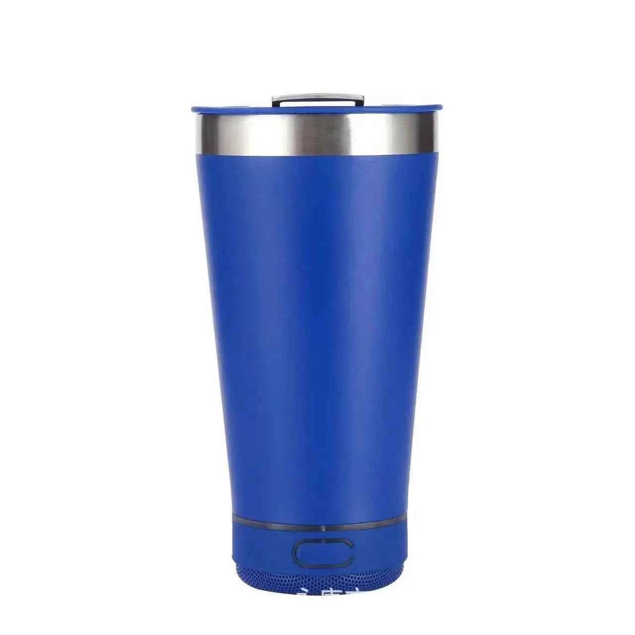 16oz smart bluetooth speaker car portable car cup creative bottle opener stainless steel thermos cup - GiFTiFY