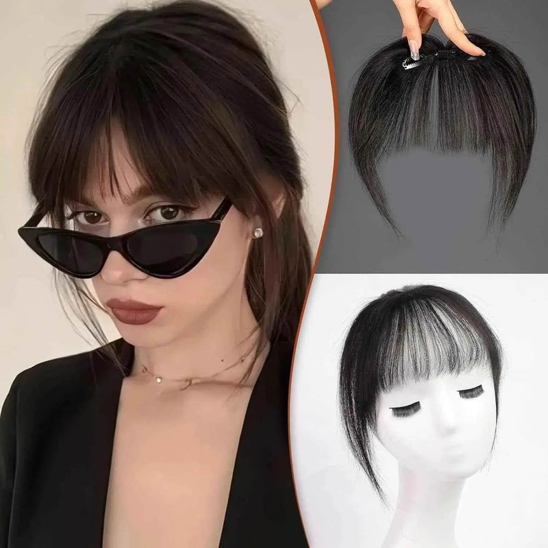 Ombre Light Blonde Clip in Bangs 100% Real Human Hair Bangs human hair wigs with bangs Hair Accessories by Zopi / AliExpress