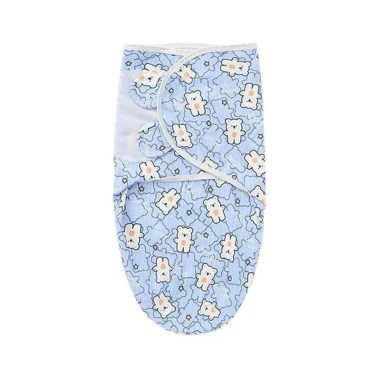 Newborn Baby Wrap Anti-Startle 2Pcs/Set Baby Swaddle Sleeping Cocoon Design 100%Cotton Baby Adjustable Blanket 0-6 Months - GiFTiFY
