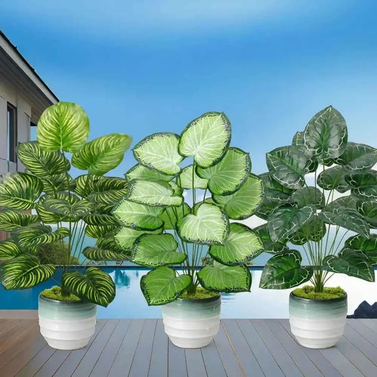 Green Leaf Artificial Plants For Indoor Outdoor