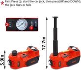 5 Ton Hydraulic Trolley Floor Jack Car Jack Kit 5Ton DC 12V Electric Hydraulic Car Jack Lift - GiFTiFY
