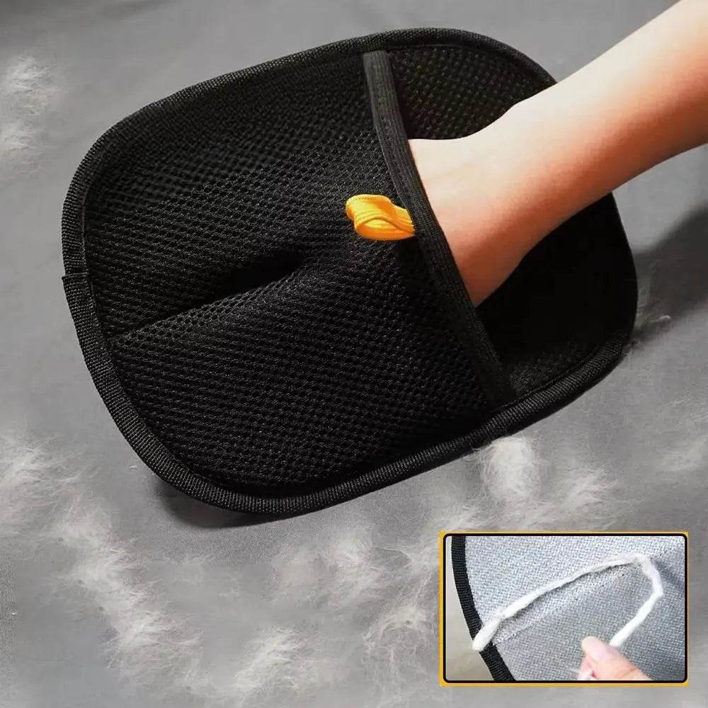 Pet Static Hair Removal Gloves Washable Reusable Static Dust Brush Multifunctional Mesh Cloth Pet Grooming Gloves Home Pet Static Hair Removal Gloves by DSERS