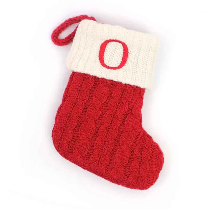 navidad Christmas Boots Letters Christmas Stocking New Knitting Christmas Tree Pendant Decorations SnowflakeChristmas Socks by DSERS