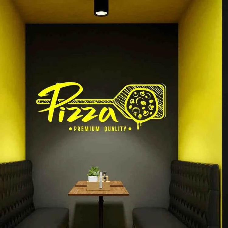 Pizzeria Wall Sticker Food Lover Wall Decal Vinyl Window Sticker Pizza Lover Decal food shop pegatinas de pared E880 - GiFTiFY