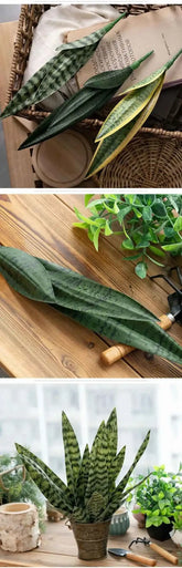 Aritificial Snake Plant Home Decorations Wedding Supply School Eucalyptus Plant by DSERS