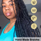 Senegalese Synthetic Braided Wig Full Lace Wigs Knotless Box Braids For Black Women 36 Inches Twists Braids Wigs With Baby Hair GiFTiFY