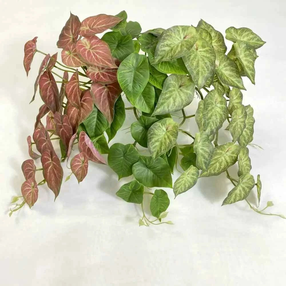 Green Plant Artificial Green Plant Leaves Plastic Realistic