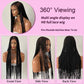 36Inch Cornrow Braided Wigs Synthetic Full Lace Knotless Braided Lace Wig With Baby Hair Small Part Braids Wig For Black Women