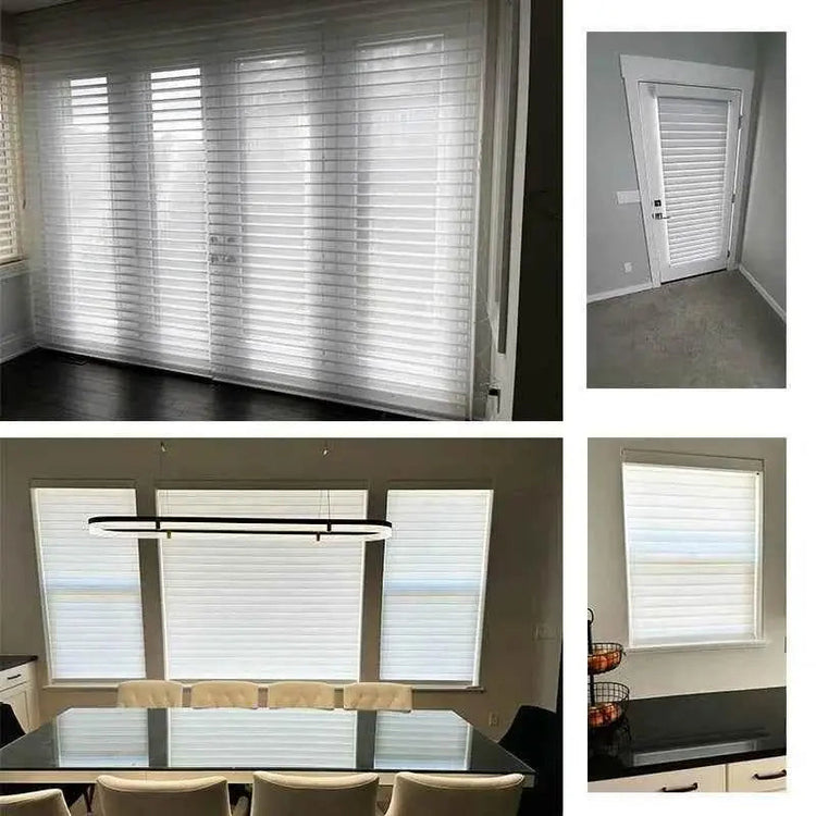 SmartMatters Electric Shangrila Blinds Smart Zigbee Blackout Zebra Shades for Windows and Doors Wifi Tuya Alexa Google Assistant - GiFTiFY