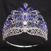 European Miss Universe Big Forest Crystal Wedding Crowns Cubic Zircon Crown Queen Rhinestone Tiara Party Stage Show Hair Jewelry GiFTiFY