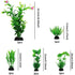Fish Tank Accessories Green Plants 10pcs Green Fish Tank Decorations Aquarium Artificial Plastic Plants Decor Plastic Plants - GiFTiFY