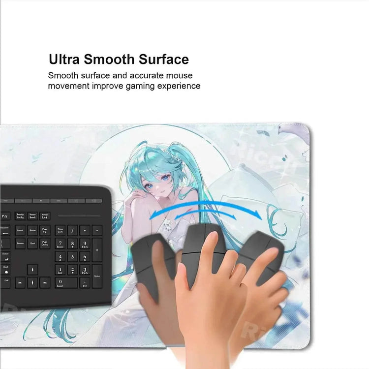 Large Gaming Mouse Pad Hatsune M-miku Mousepad PC Gamer Desk Mat Office Decoration Mouse Mat E-Sports Playmat Game Accessories - GiFTiFY